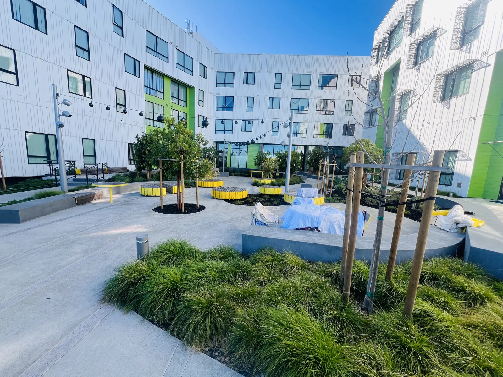 Courtyards & amenities at a Green Is The Way maintained property, view 5